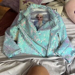 FROZEN II SEQUIN MOTO JACKET